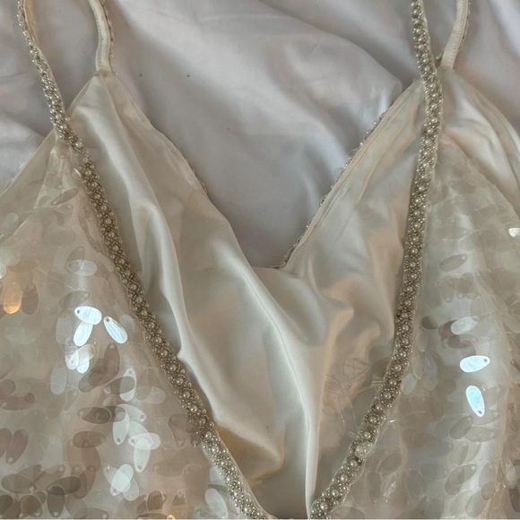 White Sequin Mini Dress from Boutique - Picture 3 of 6